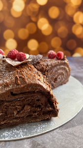 Pastel Tronco Navideño