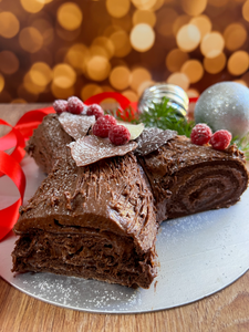 Pastel Tronco Navideño