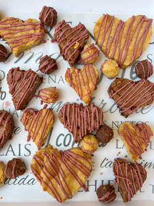 Blondies de corazón